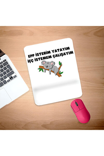 UcuruStore Koala Motto Ορθογώνιο Mouse Pad με Στήριγμα Καρπού