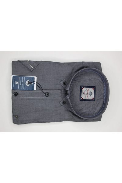 Pietra Paul Wide Fit Plain Pocket Cotton Men's Shirt