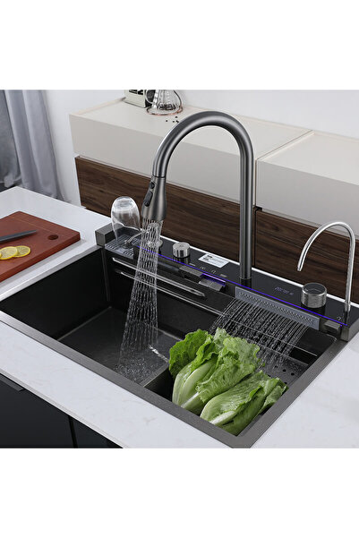 Genel Markalar Hca Akıllı Evye Seti Şelale Evye Dijital Eviye Seti Ve Batarya...