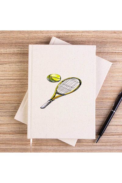 Z zepplin Rachete de tenis Caiet clasic de pânză fără linii