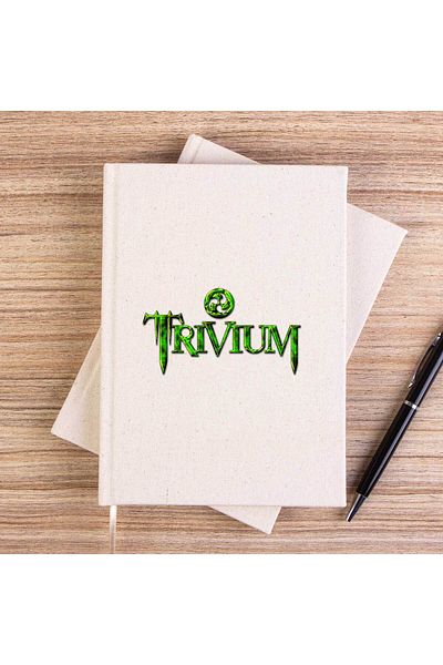 Z zepplin Caiet de pânză fără căptușeală cu logo Trivium