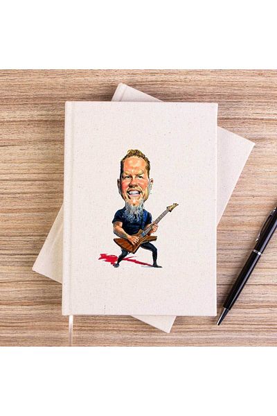 Z zepplin Caiet de pânză fără căptușeală Metallica James Hetfield