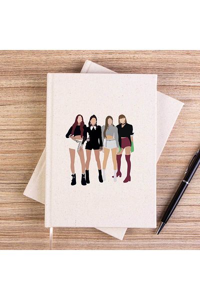 Z zepplin Caiet digital Blackpink din pânză fără căptușeală