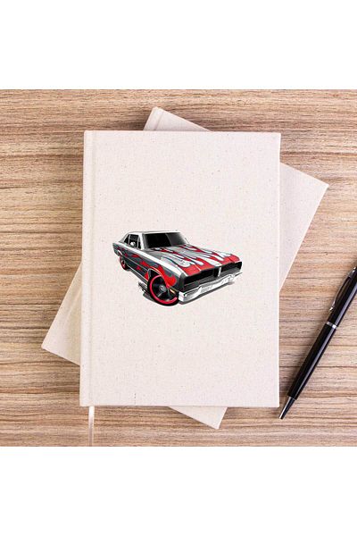 Z zepplin Caiet de pânză fără linii Dodge Charger