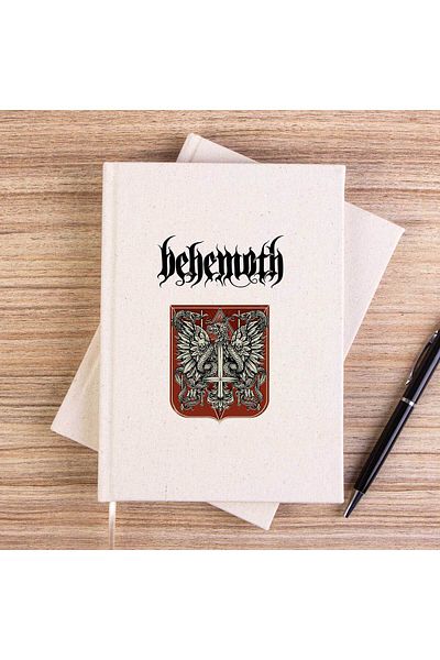 Z zepplin Σημειωματάριο από καμβά χωρίς επένδυση Behemoth Eagle and Snake