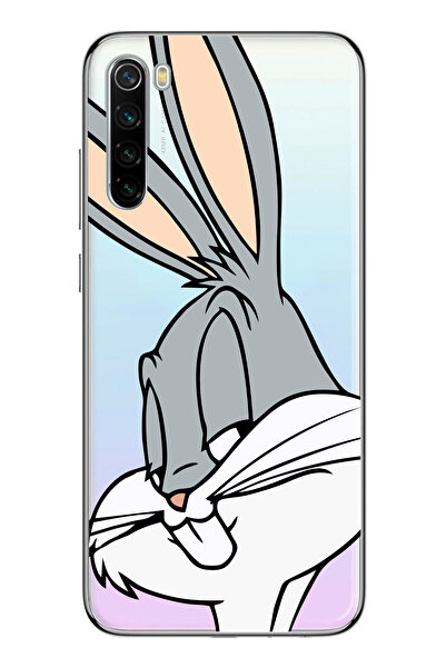 Magic Ring Redmi Note 8 Uyumlu Bugs Bunny Desenli Şeffaf Telefon Kılıfı