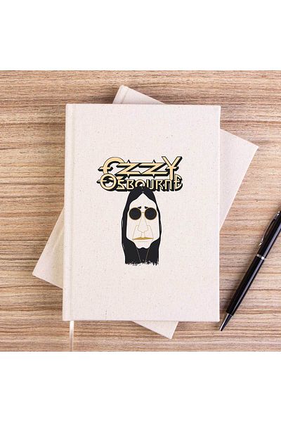 Z zepplin Ozzy Osbounre رسم دفتر قماش غير مبطن