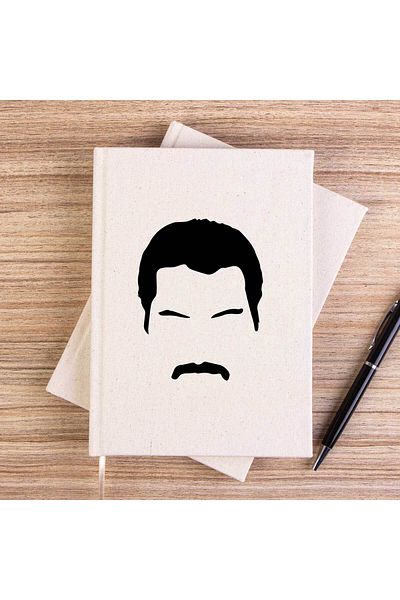 Z zepplin Queen Freddie Mercury face caietul de pânză fără căptușeală