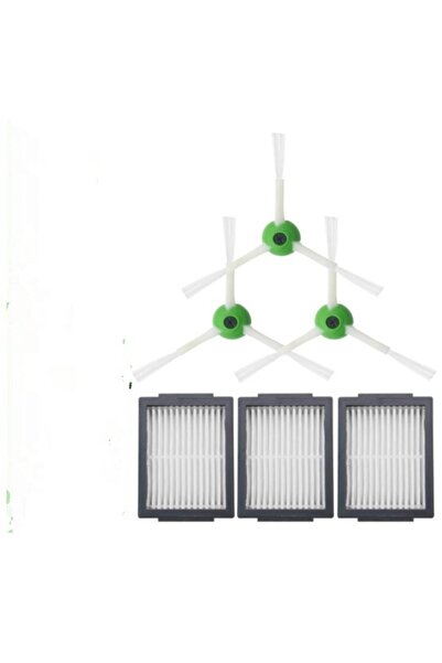 LİN GRUP Hepa Filter and Side Brush Set Compatible with Irobot Roomba I7 and ...