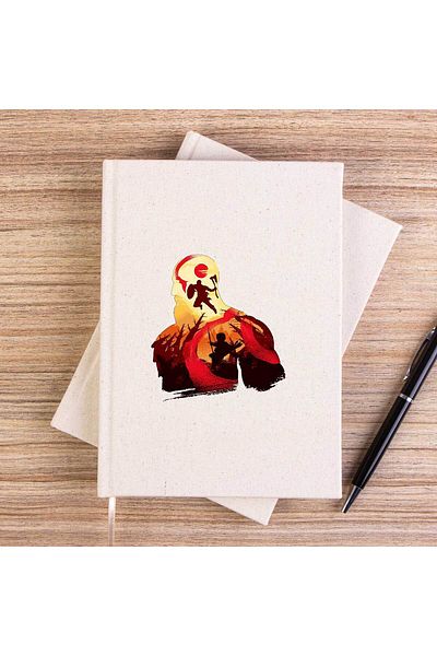 Z zepplin God of War Kratos صورة ظلية غير مبطنة من القماش