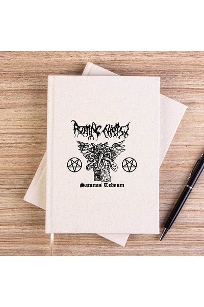 Z zepplin Rotting Christ Satanas Tedeum Σημειωματάριο καμβά χωρίς γραμμή