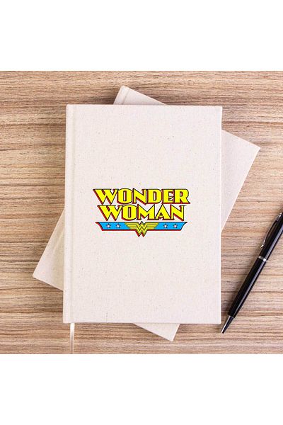 Z zepplin Caiet de pânză vintage Wonder Woman, fără căptușeală