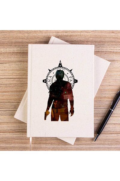 Z zepplin دفتر ملاحظات قماشي غير مبطن من Nathan Drake Adventure