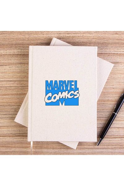 Z zepplin Caiet de pânză fără căptușeală cu logo albastru Marvel Comics