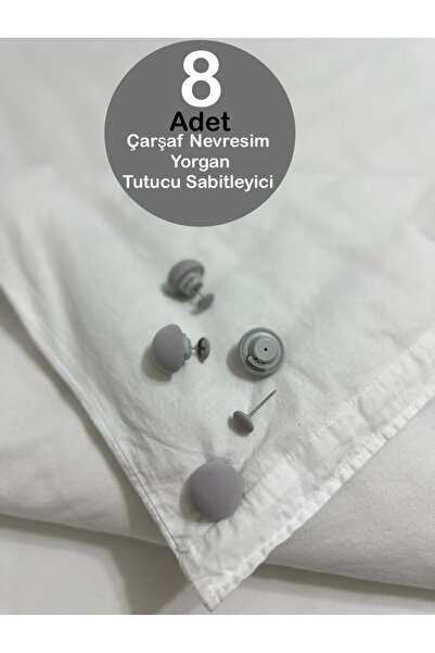 MİMOZA PARK 8 Adet Yorgan Kılıfı Ve Çarşaf Tutucu Sabitleyici Yastık Nevresim...