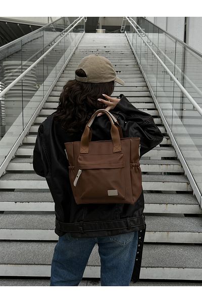 ARTON Τσάντα ώμου με λουράκι από αδιάβροχο ύφασμα με σατέν τσέπη πολλαπλών διαμερισμάτων