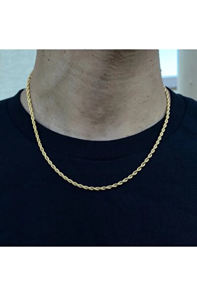 Capo by Aytaç Yamaç Auger Model Steel Men's Chain Necklace 65cm 2mm