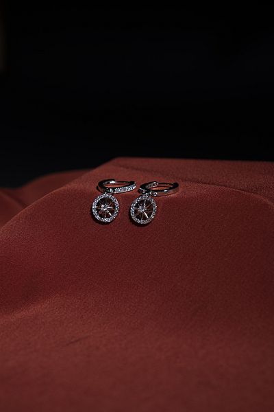 DOODLE Zircon Stone Star Hoop Earrings