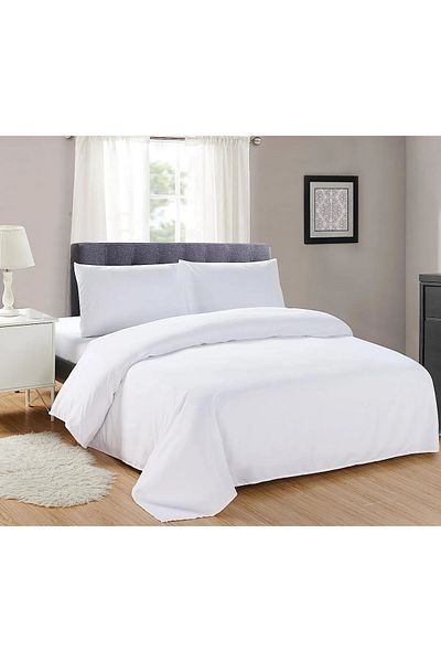ALE HOME Single White hotel bedding set