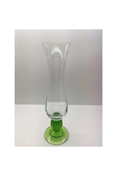 İkram Dünyası Cam Mumluk Yeşil Tablalı 2li