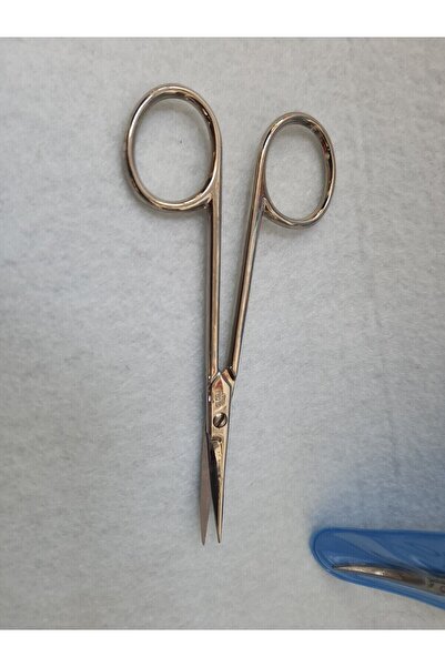 GLOBA Dikiş Nakış Makası Kıvrık Uçlu Gümüş Seri