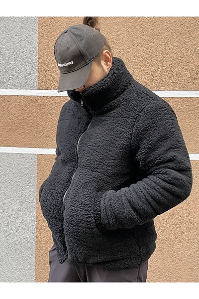 STONCS ΑΝΔΡΙΚΟ ΜΑΥΡΟ ΛΟΥΤΙΝΟ ΧΕΙΜΕΡΙΝΟ ΠΑΛΤΟ