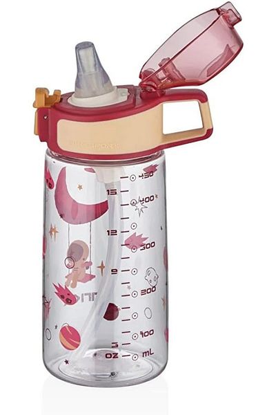 Vagonlife TKK T-3002 Red 500ml Patterned Thick Non-Bite Flask