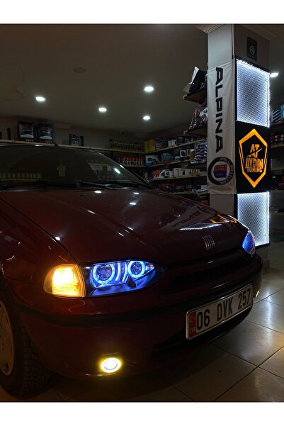 at aydın tuning FİAT PALİO UYUMLU - FAR İÇİ 4 LÜ O TİP RGB ANGEL 16 RENKLİ KU...