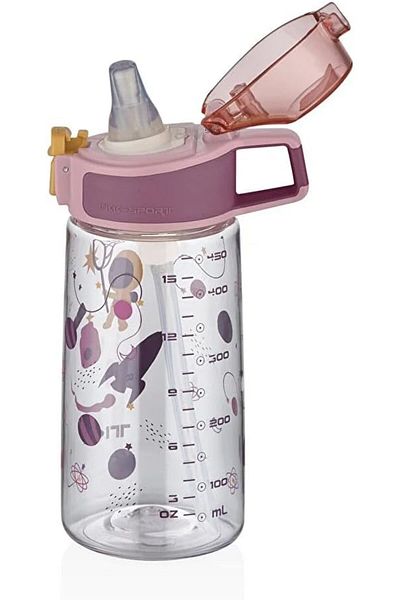 Vagonlife TKK T-3002 Pink 500ml Patterned Thick Non-Bite Flask