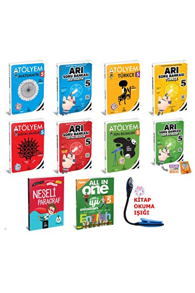 Arı Yayıncılık 5 Sınıf Atölyem Ve Soru Full Tüm Dersler Kazanım Ve Beceri Tem...