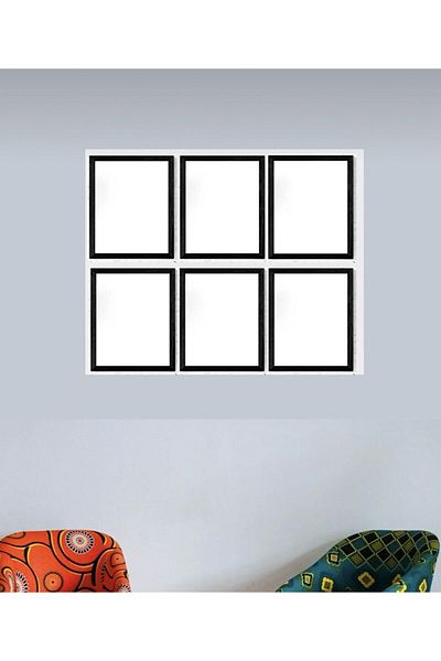 AS TİCARET 6 Pieces 22 Pieces A4 PVC Glass Frame 21x30 Diploma Certificate Photo Picture Frame