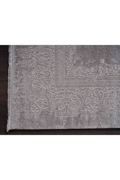 GÜMÜŞSUYU Esılıva 13888 Grı Doğal Iplik Viskon Modern Salon Halıları