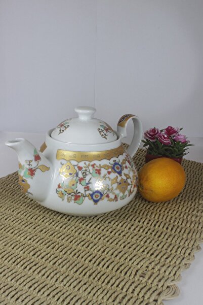 Eren Çini Seramiği Porcelain Teapot 650ml