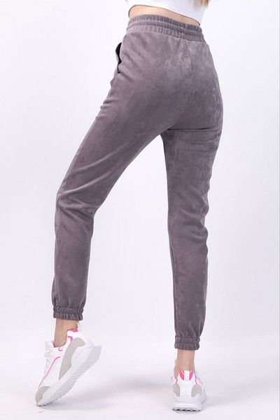Dream Style WOMEN'S HIGH WAIST NUBUK SCUBA FABRIC SOFT TEXTURED DOUBLE POCKET JOGGER TRACKPOT POT