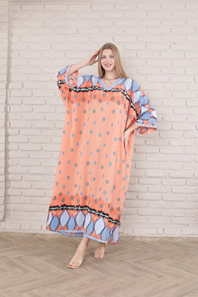 mervemoda Γυναικείο υφαντό φόρεμα μεγάλου μεγέθους