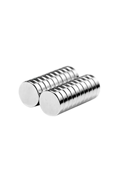 AYMAGNET Güçlü Neodyum Mıknatıs Yuvarlak Silindir Magnet D8x2 Mm (60'lı Paket...