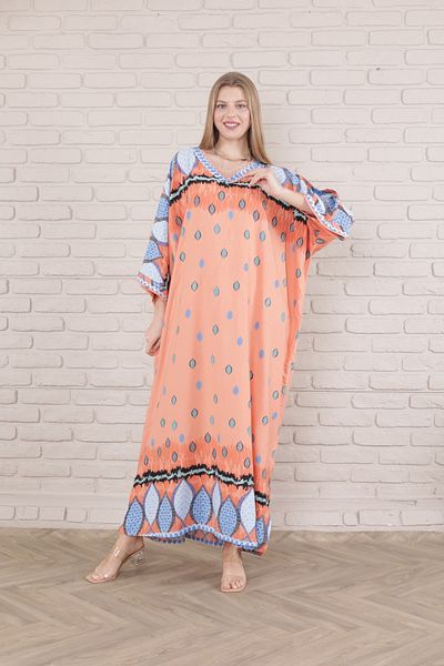 mervemoda Γυναικείο υφαντό φόρεμα μεγάλου μεγέθους