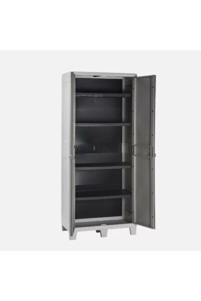 Sadece Nette Plastik XL Tall Dolap 78x46x182cm, Bahçe Dolabı, Banyo Dolabı