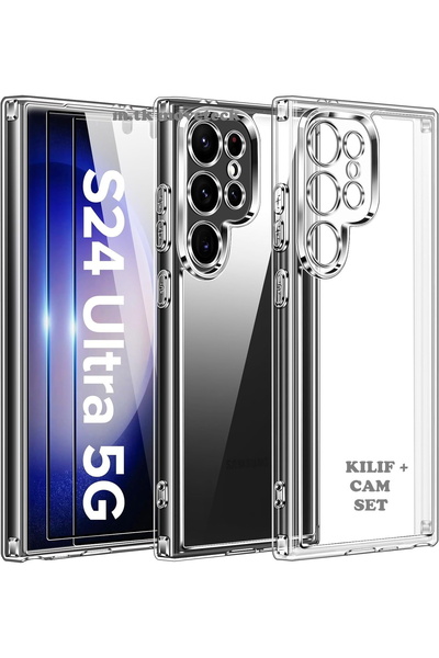 m.tk moveteck Samsung Galaxy S24 Ultra Kılıf Kamera Çevresi Korumalı Darbe Da...