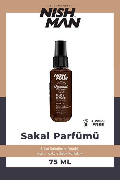 NISHMAN Adonis Sakal Ve Saç Parfümü / Spice Bomb Parfüm Kokusu 75 ml