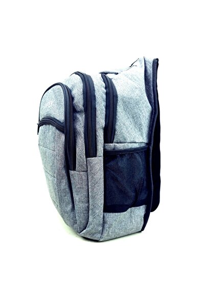 LUCKY BAG Four-Eye Gray School Bag Junior High School Bag Orthopedic Back Support Water-Repellent High School Bag