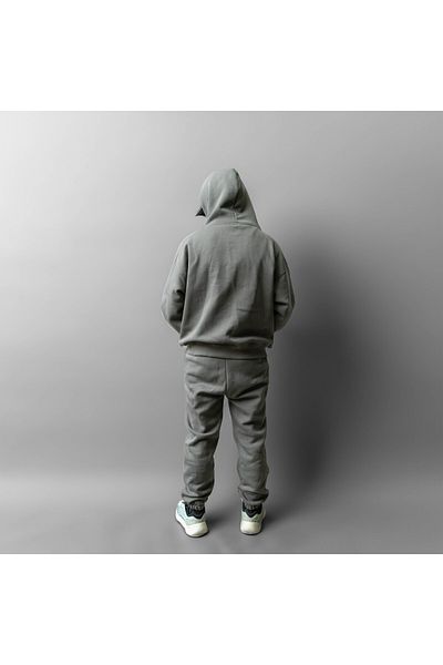 Zec Style Σετ αθλητική φόρμα Basic Oversize με φερμουάρ