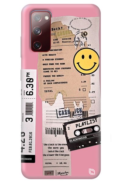WANNA PROTECT Samsung A03S Pink Silicone Phone Case with Velvet Playlist Patt...