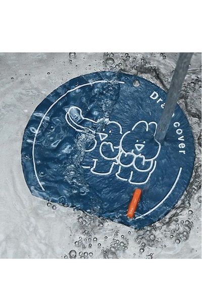 Kitchen Beauty Bathroom and Kitchen Sink Anti-Odor Drain Protector Silicone Leakproof Pad Black Color