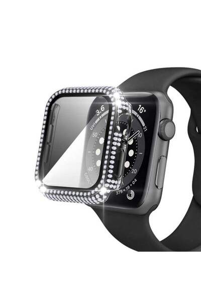 Deppo Trend Apple Watch 45mm 7/8/9 Uyumlu Kılıf Ekran ve Kasa Koruyucu Parlak...