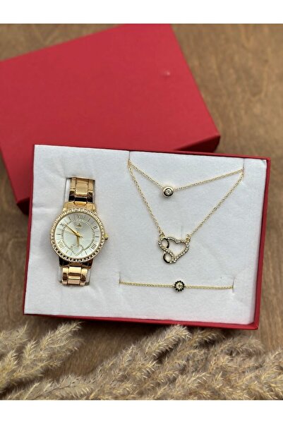 Masalsı Concept 14 Şubat Sevgililer Günü Hediyesi Arkada Saat Hediye Seti Kom...