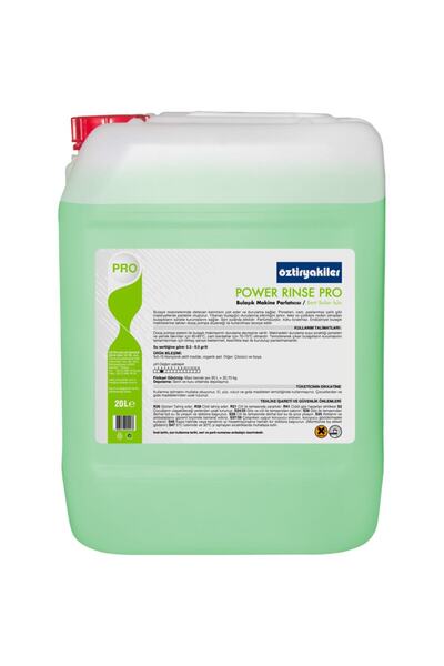 ÖZTİRYAKİLER Power Rinse Pro Sert Sular Için Bulaşık Makinesi Parlatıcısı 20 Lt