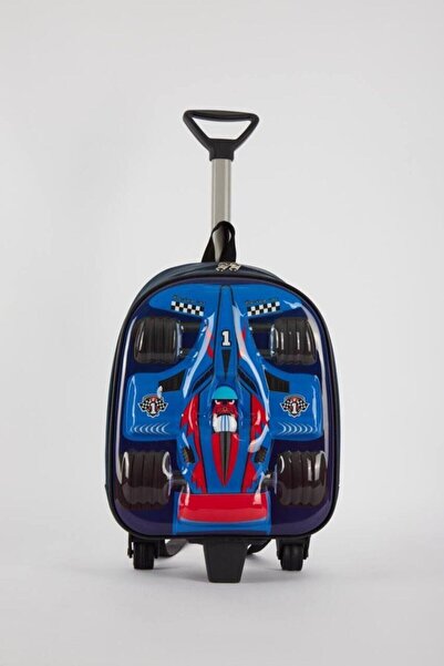 Ezem Store Arabalı Kabartmalı Çekçekli Tekerlekli Anaokulu Ilkokul Çantası