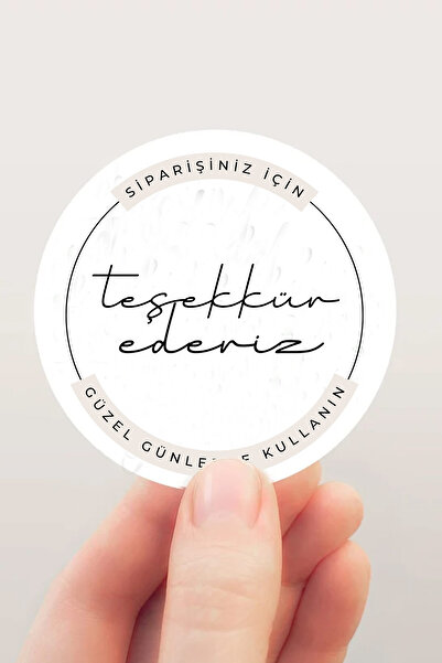 Nostaljisepeti Teşekkür Ederiz Sipariş Etiketi - Thank You Sticker - 72 Adet ...