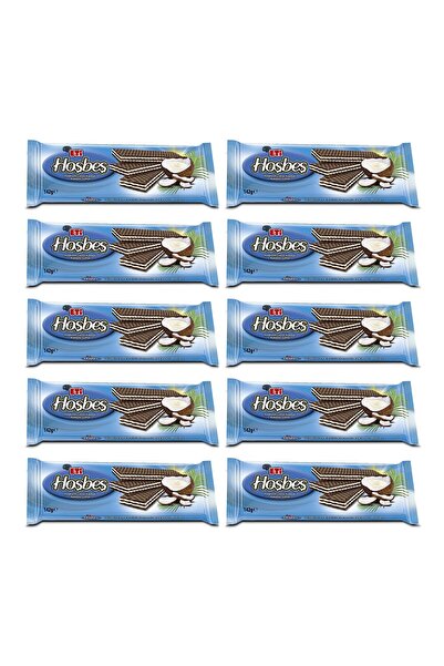 Eti Hoşbeş Hindistan Cevizi KremalI Gofret 142 g x 10 Adet